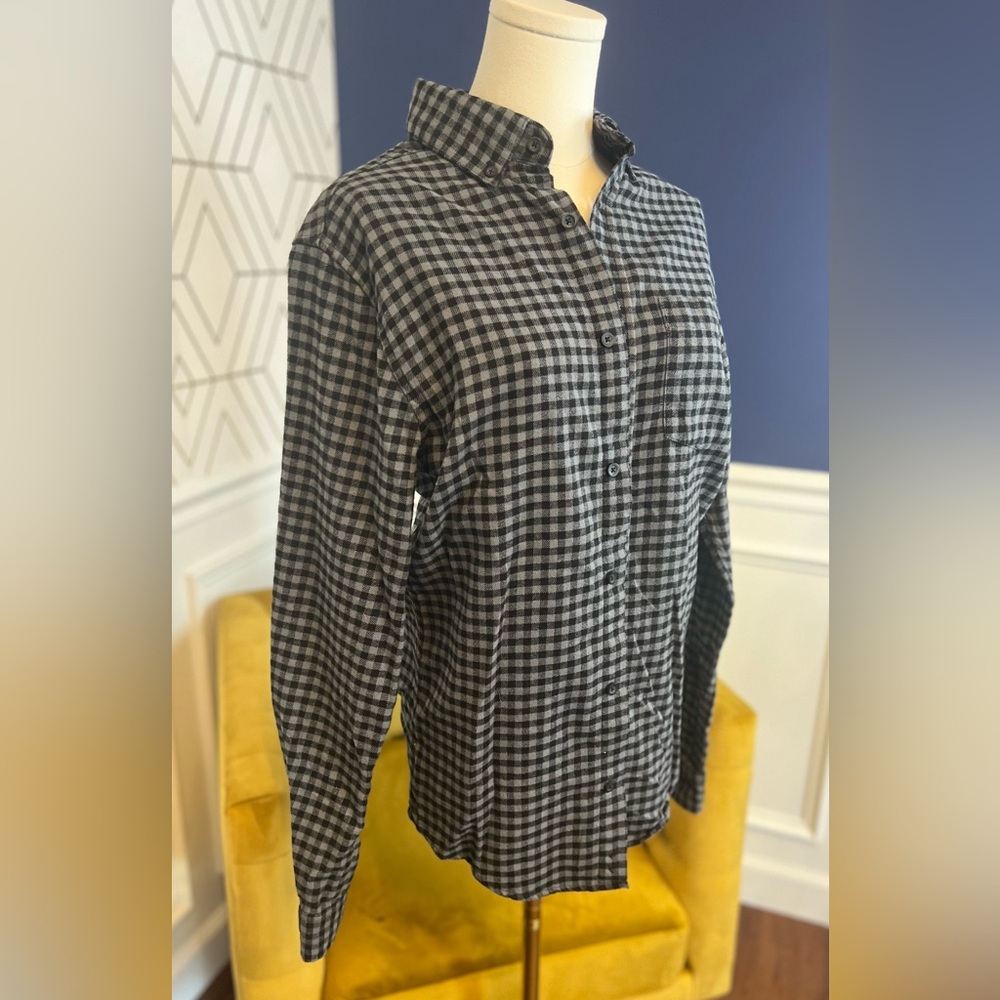 Men’s Small Goodfellow Plaid Button Down Long Sleeve Shirt - Picture 3 of 9
